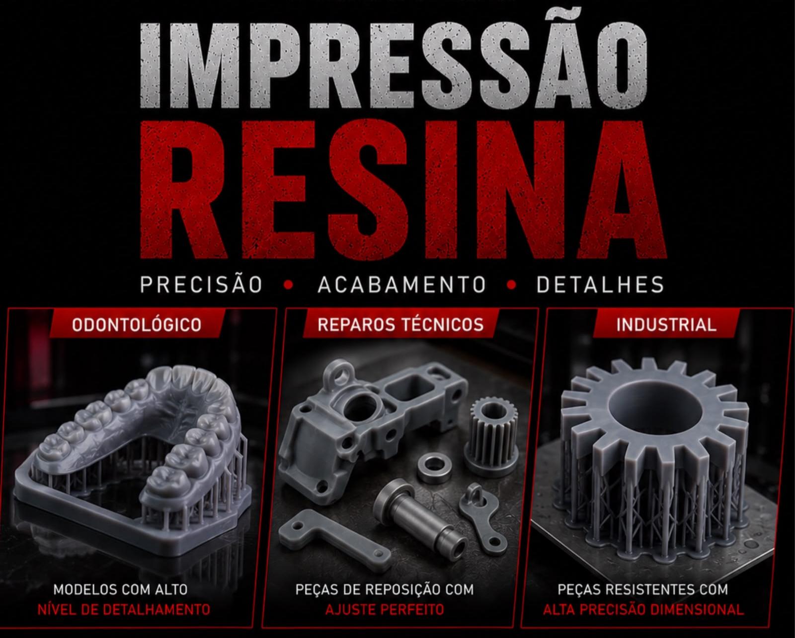 Resina (SLA) de Alta Precisão